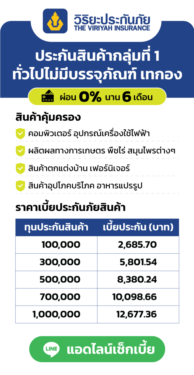 ประกันสินค้า วิริยิประกันภัย