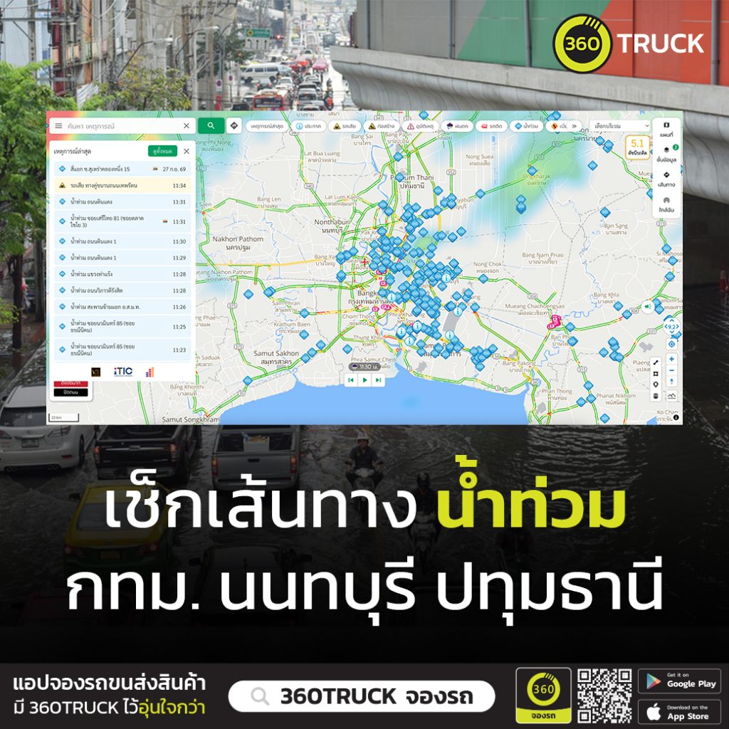 เช็กเส้นทางน้ำท่วมCCTV